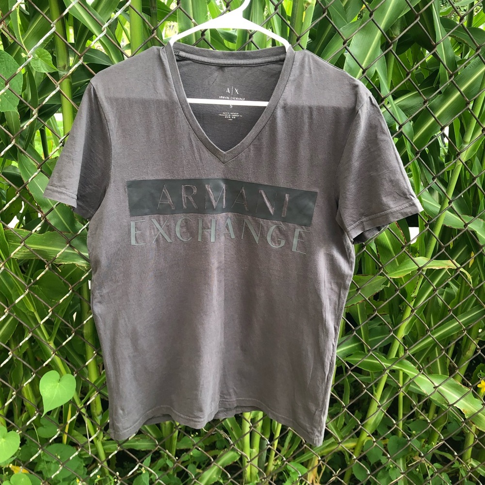 Armani Exchange gray Men’s short sleeve t-shirt size S